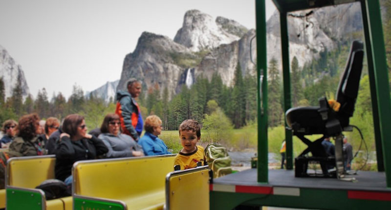 Yosemite school trip tram tours