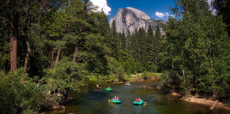 River rafting in Yosemite