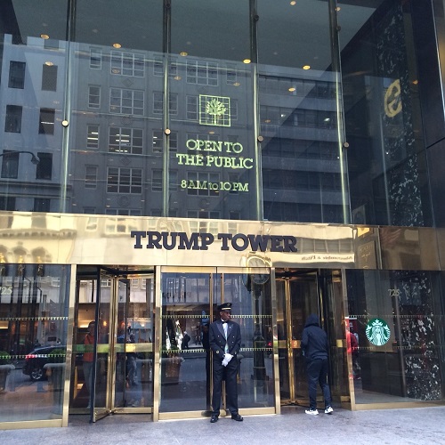entrance to trump tower
