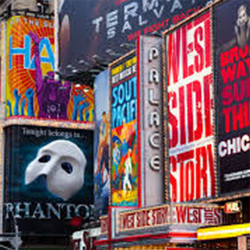 Theater district in New York City