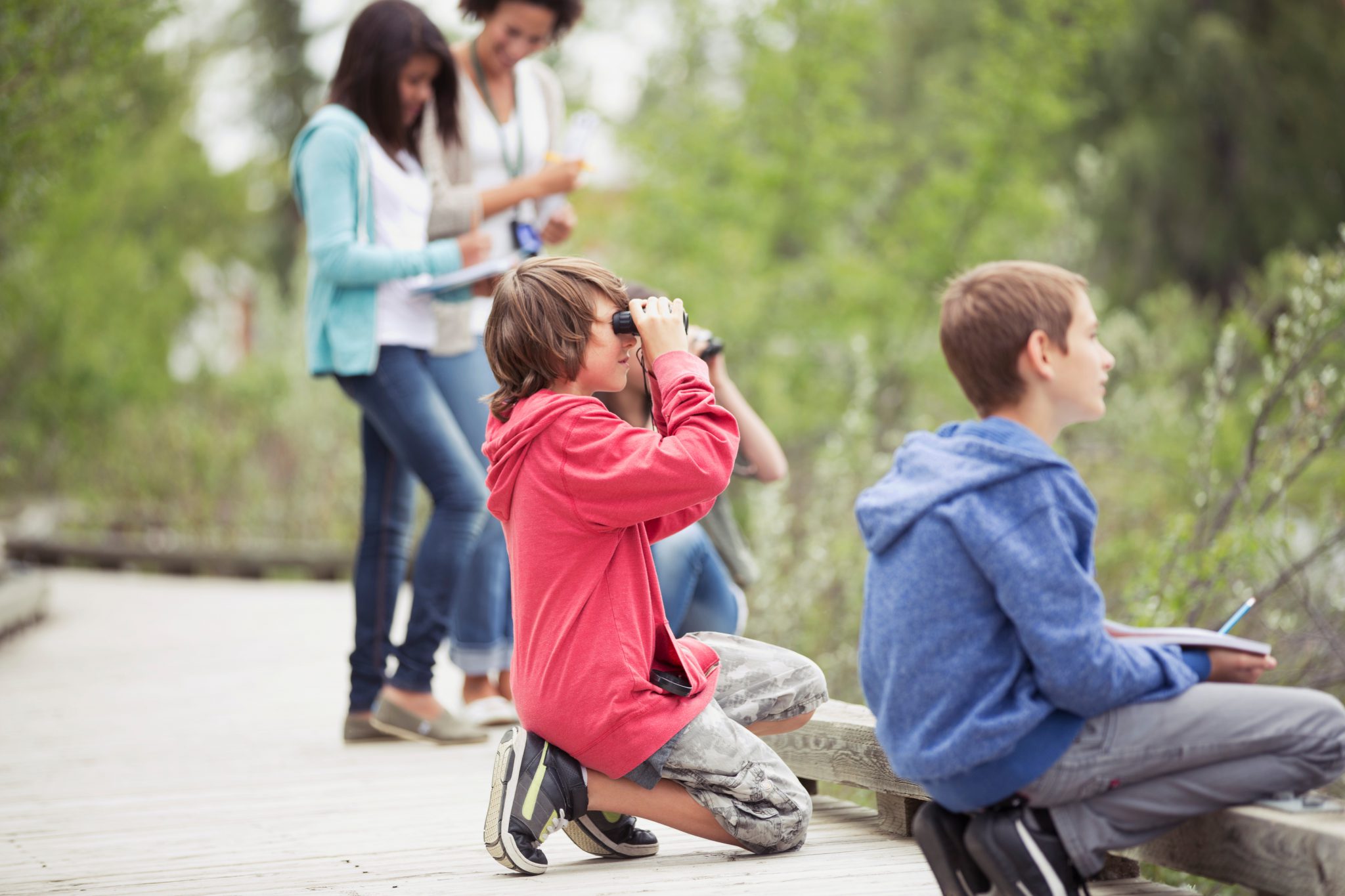 students on educational tour